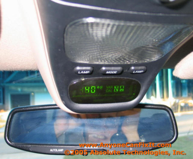 Ford Explorer Overhead Compass Temperture Repair